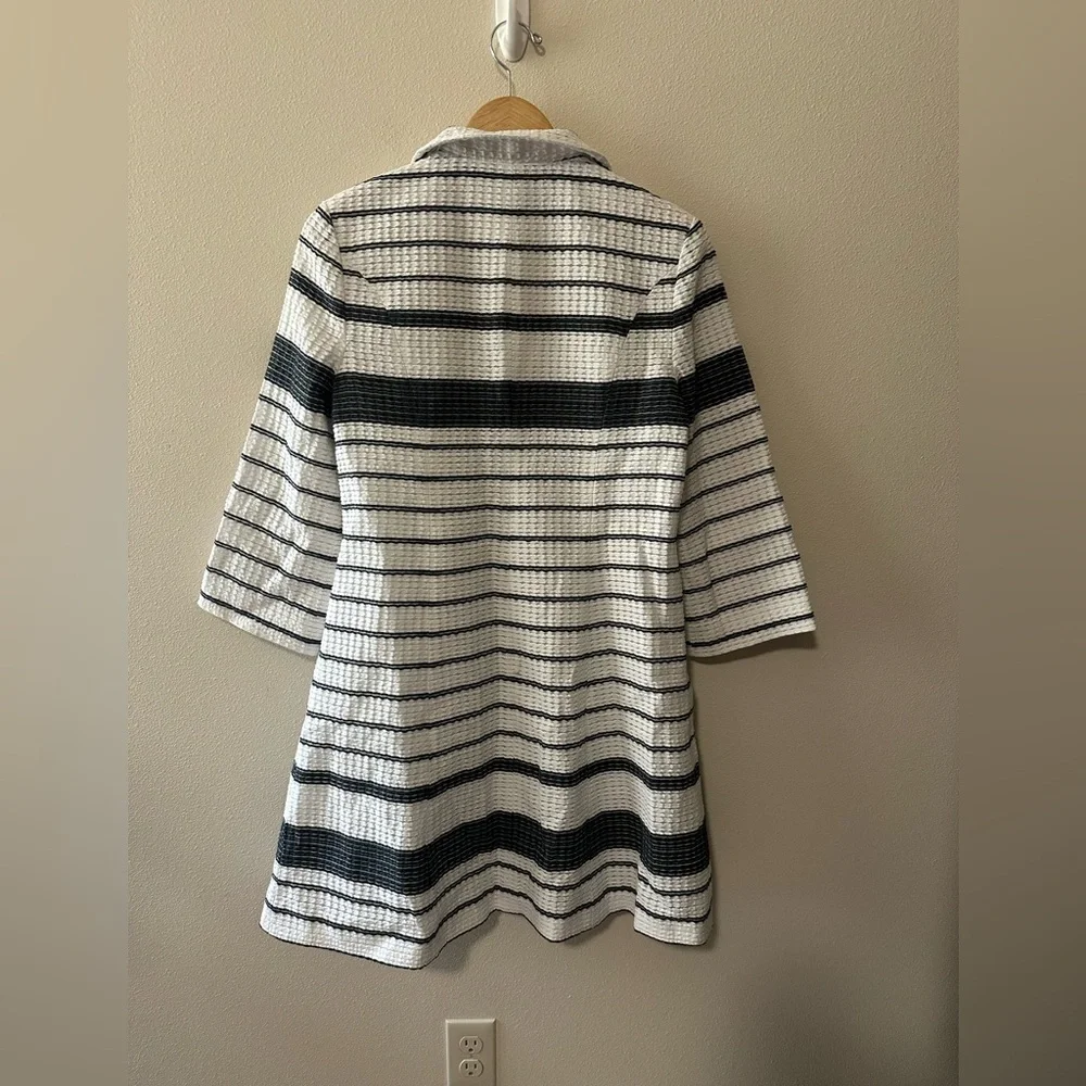 Alice Walk coat black and white cotton lightweight designer luxury size small - Picture 2 of 5